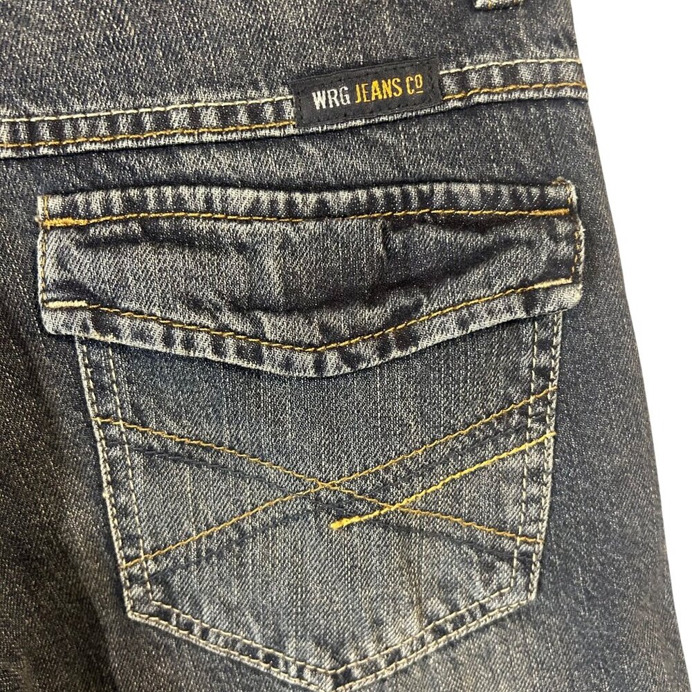Wrangler Jeans Boys Loose Fit Dark Wash Adjustable Waistband Pants Size 10 - Picture 5 of 13
